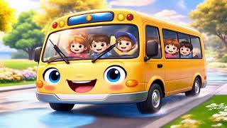 Wheels on the Bus 🚌 | Round Round Song 😂 | Hindi English Kids Rhyme