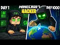 I Survived 1000 Days as a HACKER in Minecraft