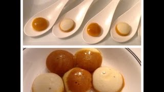 Lobster Bisque Liquid Raviolis: Reverse Spherification Technique