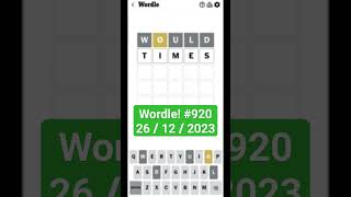 Famous Wordle 920 for 26/12/2023 | Wordle Today Solve | #wordle #blue7 Net Worth