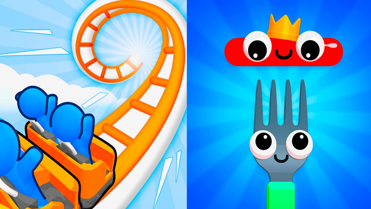 Runner Coaster vs Fork N Sausage || Epic GOAT Gameplay 🔥 Max Funny Walkthrough (Android, iOS) EP 25