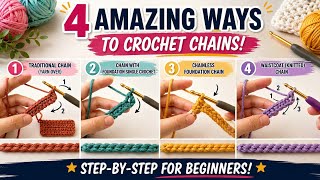 Bye foundation chain👋Try my NEW way to start crochet project😍foundation sc alternative CROCHETCORD 
