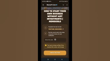 How to Start Your Own Business without Any Investments | MemeGirls | memefi youtube video code