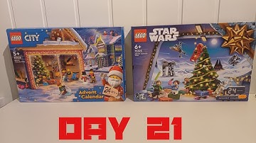 Lego City and Star Wars advent calendars 2024 (Day 21 opening).
