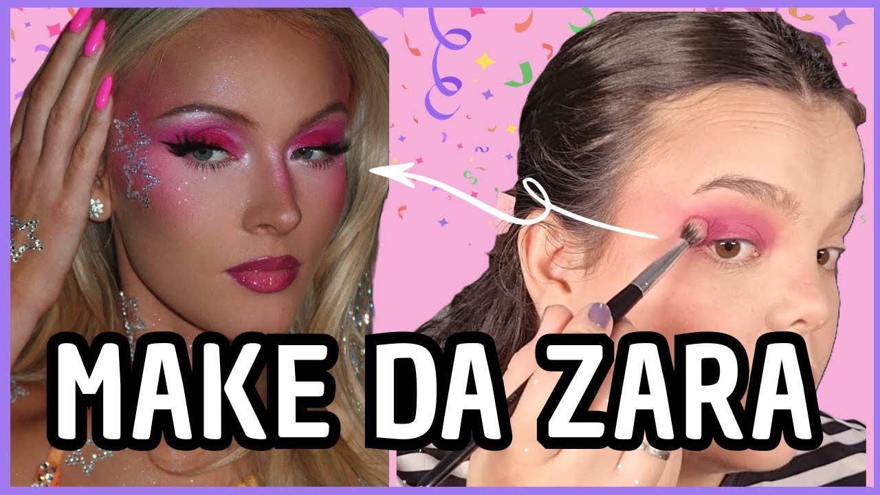 RECRIANDO A MAKE DA ZARA LARSSON PARA O CARNAVAL 🎭💖