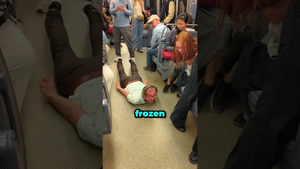 NYC Subway Zombie Leaves Riders Terrified! (@m.toktok)