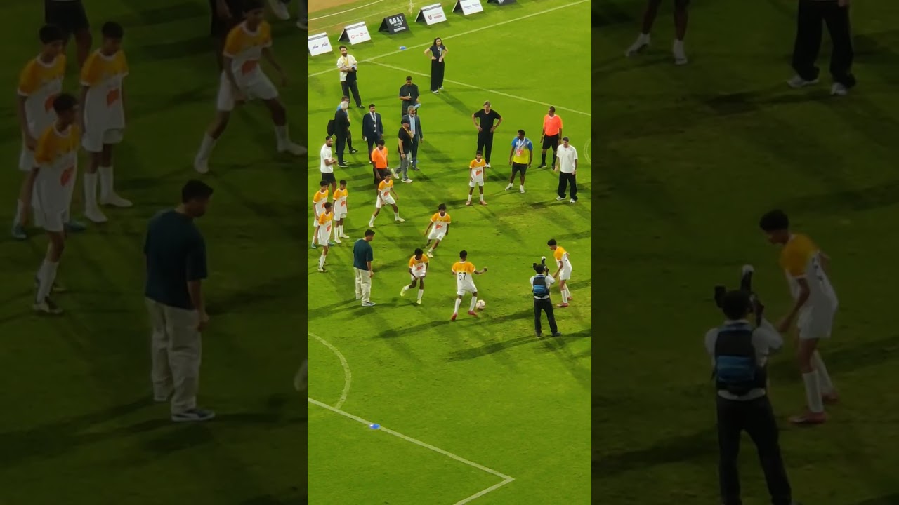 Not just a legend, a role model ❤️Messi playing football with kids. 