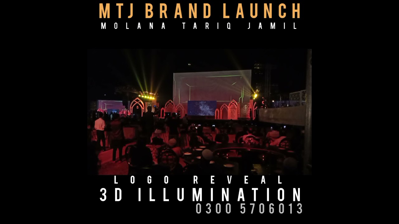3D Projection Mapping in Pakistan at MTJ - Molana Tariq Jameel's Brand