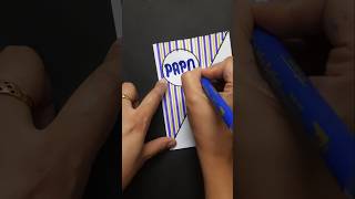 Easy card for Father's Day #shorts #fathersday #diy #trending #craft