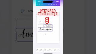 📱✨ Canva smartphone/tablette : l’astuce pour sélectionner plusieurs éléments en 2 secondes !