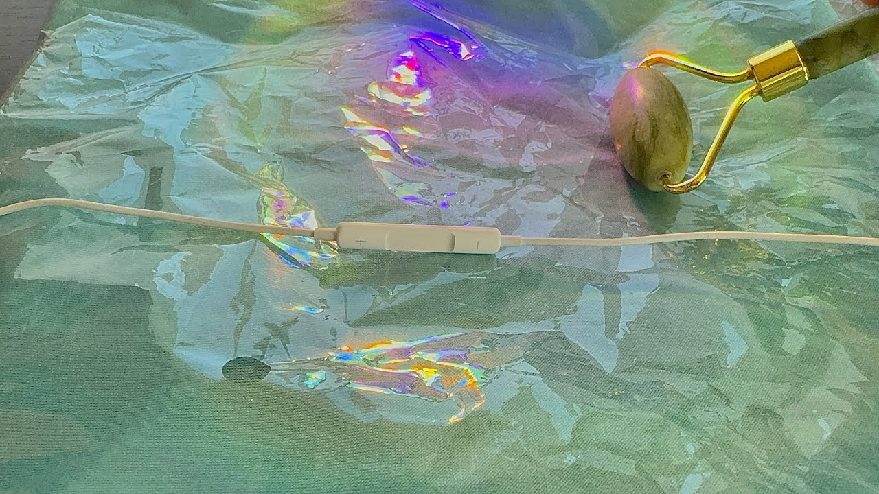 ASMR crinkle sounds • earphone mic