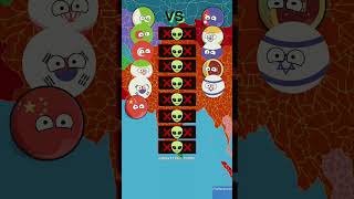 नेपाल और पाकिस्तान किसके सबसे ज्यादा मित्र🤔|| #countryballs #shortvideo #short