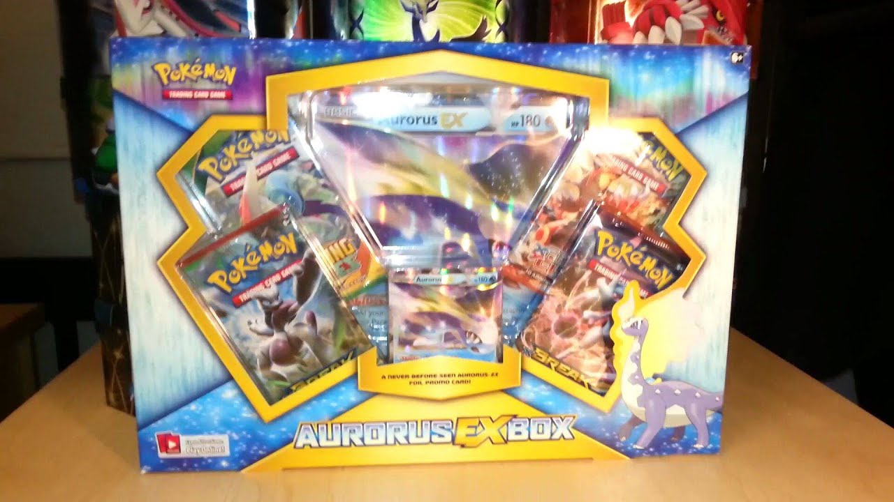 Apertura Cartas Pokemon Aurorus EX Box Abriendo 4 Sobres Pokemon