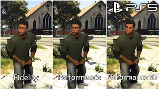 GTA 5: Lamar Roasts Franklin PS5 Fidelity vs Performance vs Performance RT Comparison (4K HDR 60FPS)