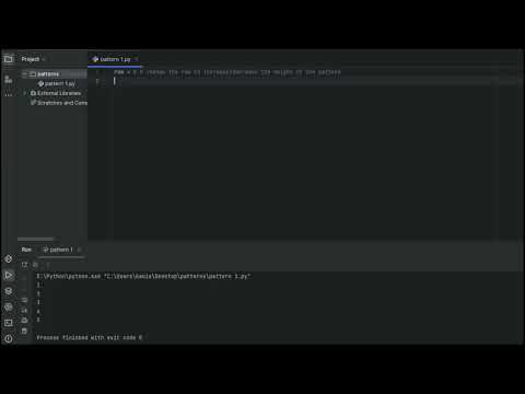 Python Star Pattern Program  1 | Python For beginner | Code Verse