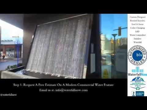 Architectural Waterfalls Vancouver BC, Canada USA | Custom Water Features & Fountains