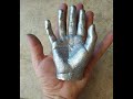 Casting aluminum hand using lost wax model