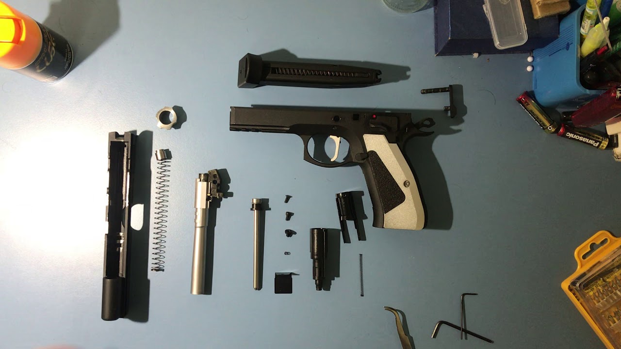 KJ Work CZ 75 SP01 ACCU assembly and disassembly YouTube