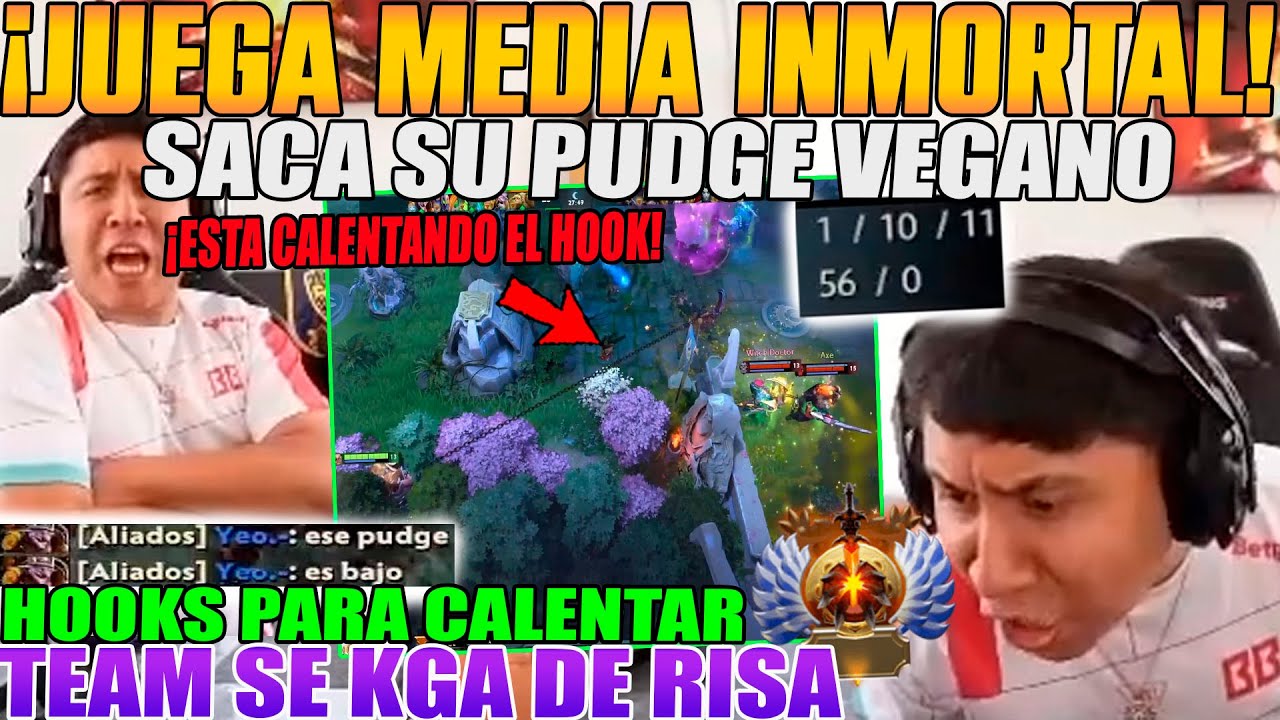 HOOKS PARA CALENTAR! MACARIUS VUELVE A JUGAR EN MEDIA INMORTAL CON SU PUDGE Y TERMINA 1/10 DOTA 2