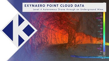 ExynAero Point Cloud Data | Captured with a level 4 autonomous drone through an underground mine.