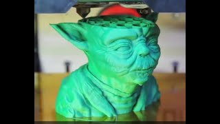 3D printed YODA-TIME LAPSE- Star Wars