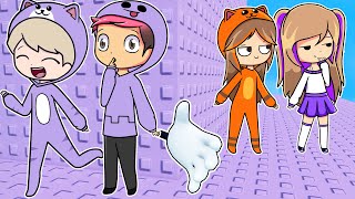 Trolleo A Lyna Y Mandarina En La Torre Troll De Chicos Vs Chicas En Roblox