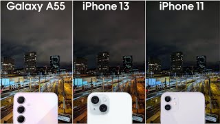 Samsung Galaxy A55 vs iPhone 13 vs iPhone 11 Camera Test