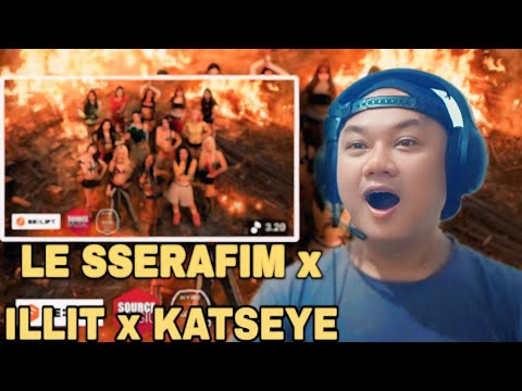LE SSERAFIM (๋ฅด์ธ๋ผํ) x ILLIT (์์ผ ๋ฆฟ) x KATSEYE (์บฃ์ธ ์์ด) 'ICONIC BY MISTAKE' Official MV | ๐ฎ๐ฉ Reaction