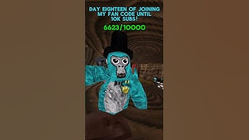 Day Eighteen Of Joining My Fan Code Everyday Until 10k Subs! #gorillatag