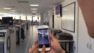 Demonstration of collision warning system APP when distance is 25m screenshot 1