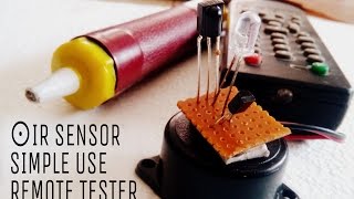 IR sensors hack and use ,make remote tester