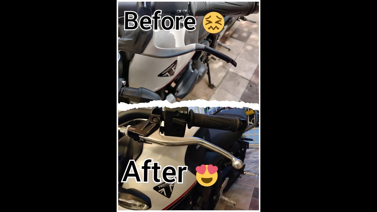 Fix broken clutch/ brake lever Aluminium Welding🛠️🛠️🪛🪛 Trident 660