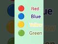 Learn colours 🔴 🔵 🟡 🟢 with circles for kids # colours # shorts