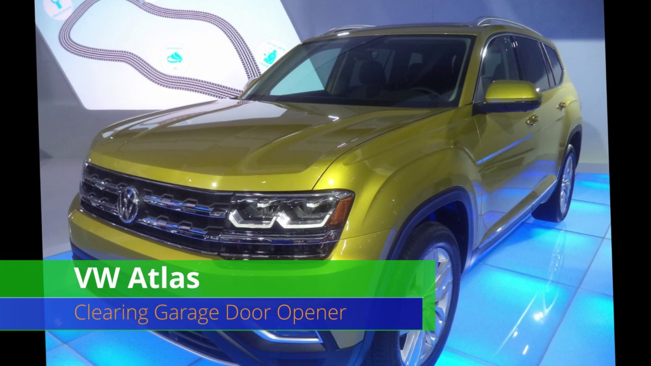 VW Atlas Clearing Garage Door Opener Codes YouTube