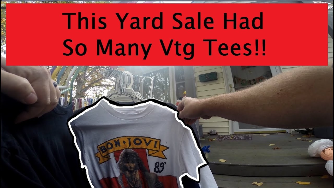 This Yard Sale Had So Many Vintage Tees!!!! YouTube