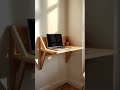 🪚 DIY Wall-Mounted Folding Desk | Space-Saving Woodworking Idea 💡