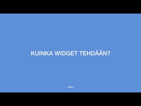 Video: Widgetin Poistaminen Työpöydältä