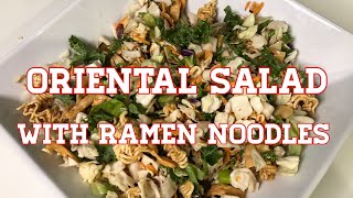 Oriental Salad with Air Fried Ramen Noodles | Easy and Delicious