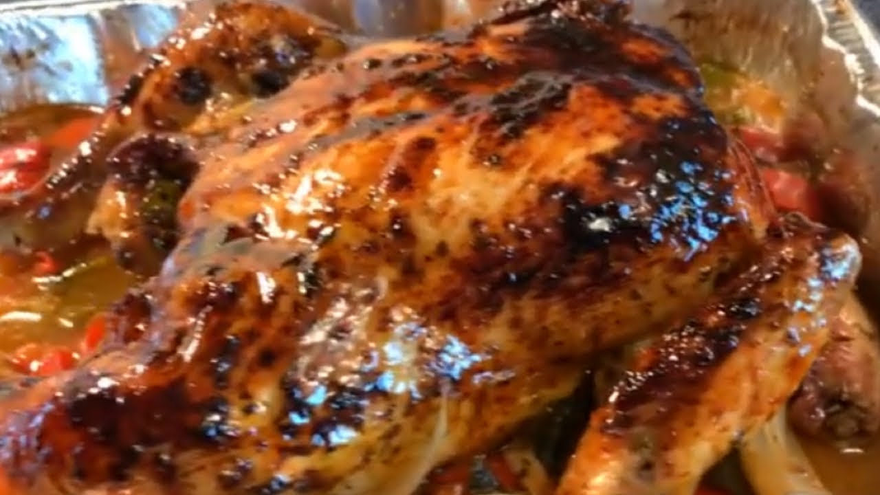 How to make a Honey Bbq Glazed Oven Roasted Chicken YouTube