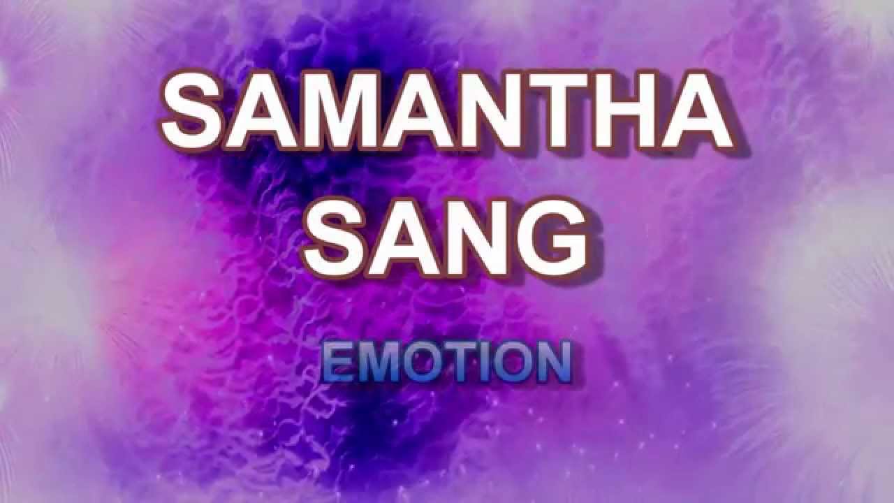 Emotion + Samantha Sang + Lyrics/HD YouTube