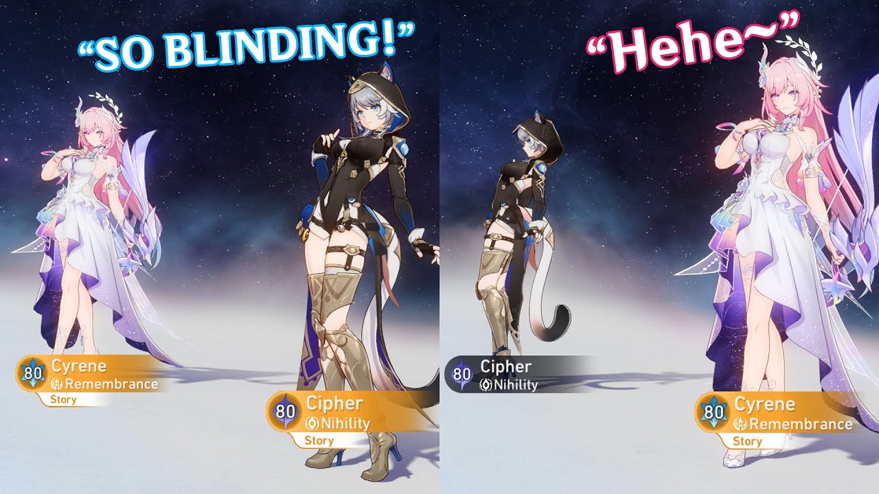 Cipher & Cyrene response when added TOGETHER 🥀 | Honkai Star Rail 3.7