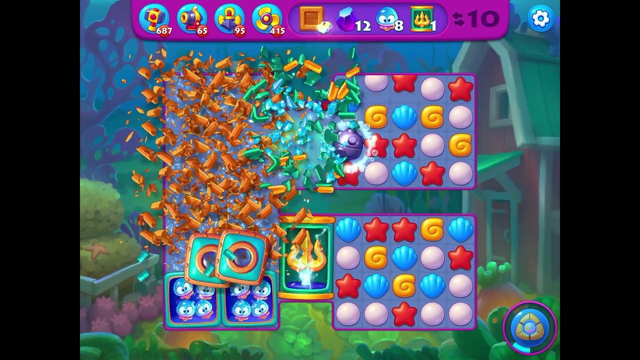 Fishdom Super Hard level 9479 no boosters フィッシュダム スーパー