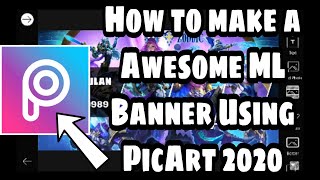 HOW TO MAKE A AWESOME ML BANNER USING PICS ART | 2020 screenshot 3