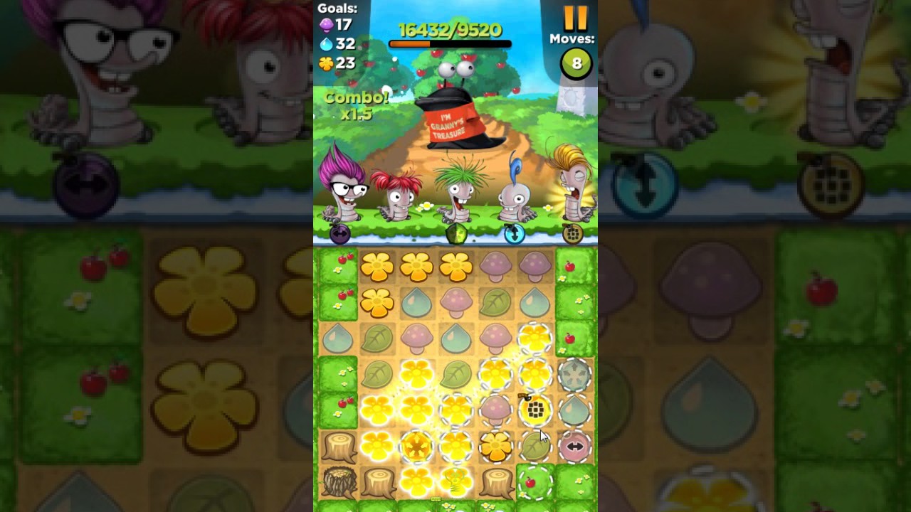 Best Fiends GRANNY SLUG'S TREASURE #7 Level 4 - Walkthrough