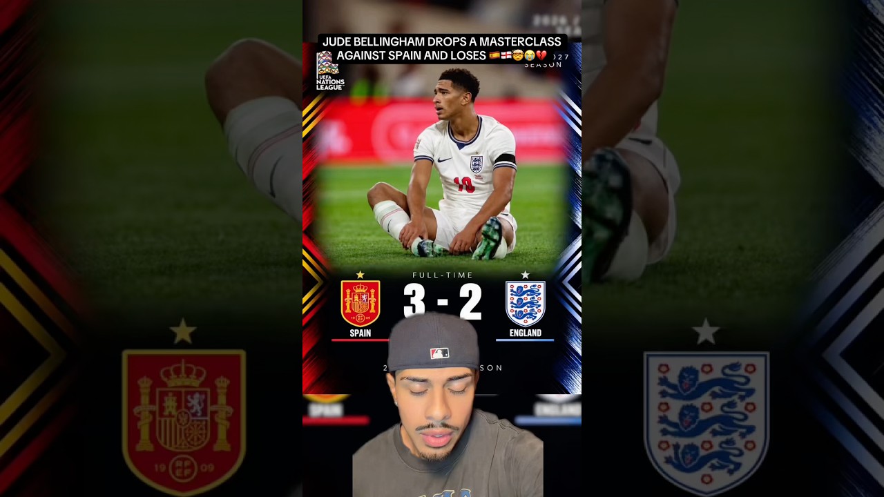 JUDE BELLINGHAM DROPS A MASTERCLASS AGAINST SPAIN AND LOSES 🇪🇸🏴󠁧󠁢󠁥󠁮󠁧󠁿🤯😭💔