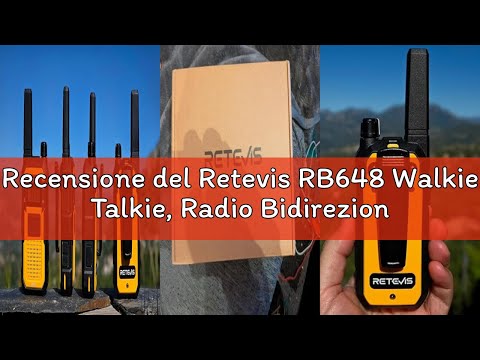 Recensione del Retevis RB648 Walkie Talkie, Radio Bidirezionale Impermeabile IP67,walkie talkie prof