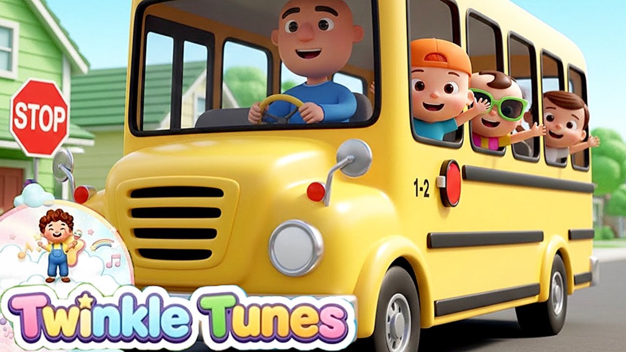 Wheels on the Bus | ​@Twinkletunes | Nursery Rhymes & kids song