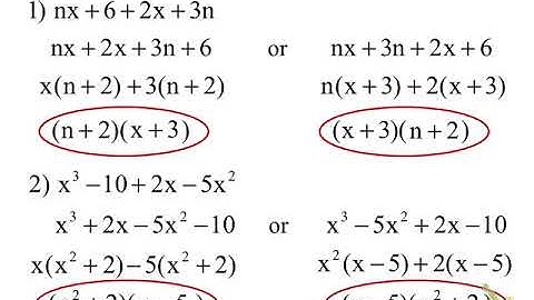 6.6 Factor by Grouping