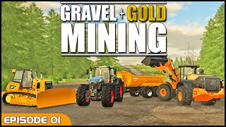 🪨⛏️Gravel Mine Expansion⛏️🪨- Episode 01 -  Elk Mountain, Wyoming - FS22