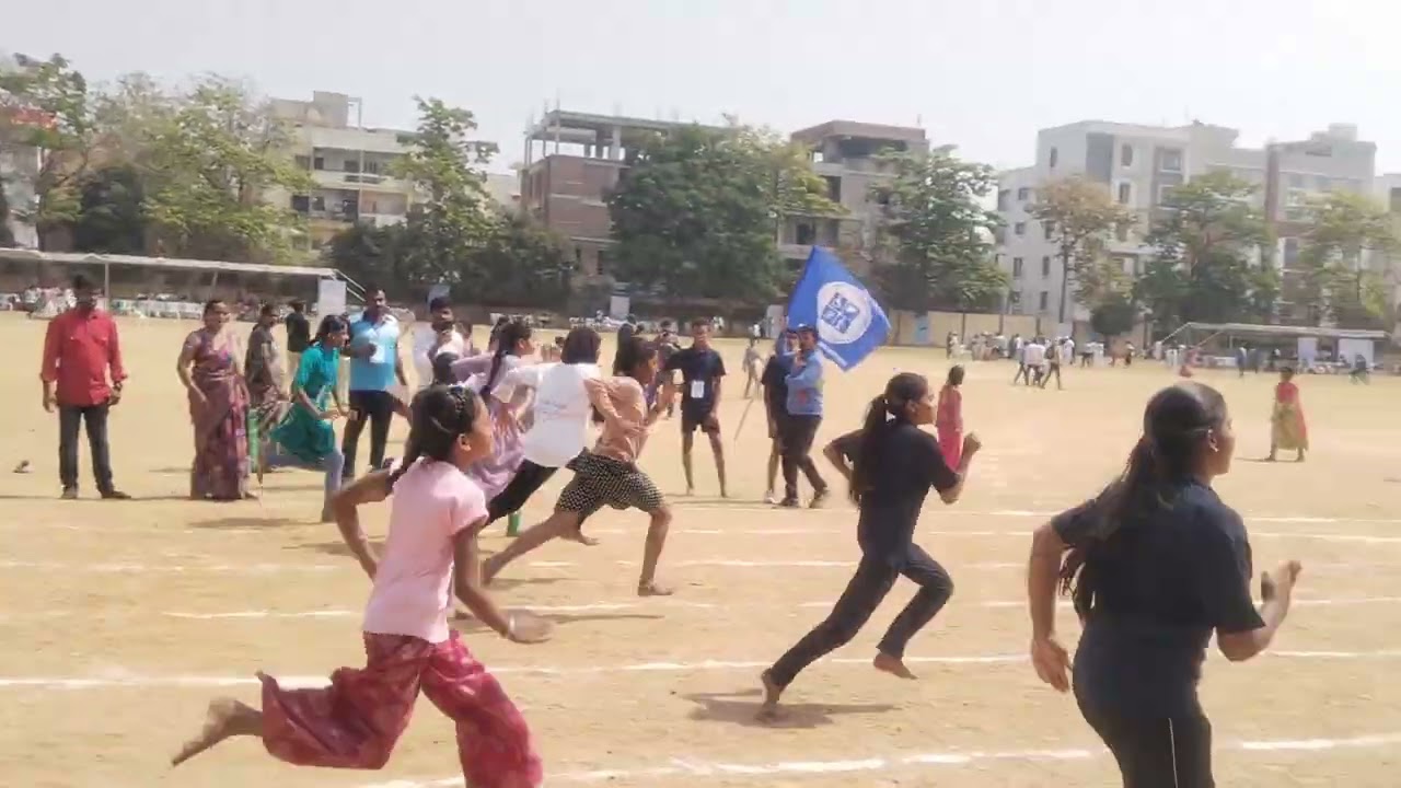Telangana state level sports teams girls running 